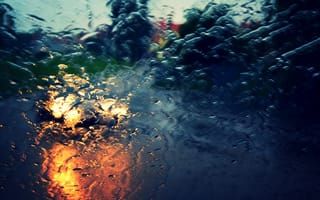Картинка автомобиль, стекло, фары, street, макро, drops, вода, car, окно, дождь, свет, city, rain, дорога, улица, город, капли, road, машина