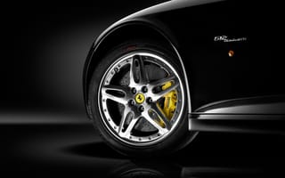Картинка Ferrari, черный, диск, колесо