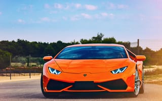 Картинка Lamborghini, Huracan, оранж