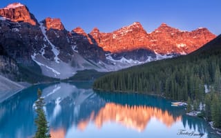 Картинка горы, озеро, Канада, природа