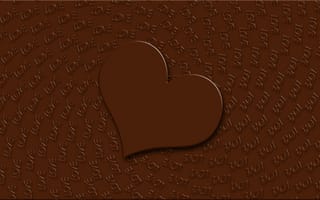 Обои Шоколад, сердце, любовь, праздник