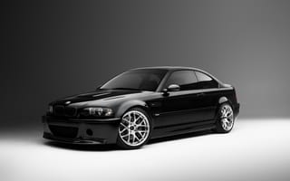 Обои E46, M3, black, BMW