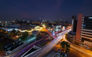 Обои город, вид, Бангкок, Таиланд, Bangkok