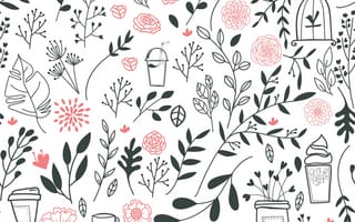 Картинка текстура, pattern, drinks, leaves