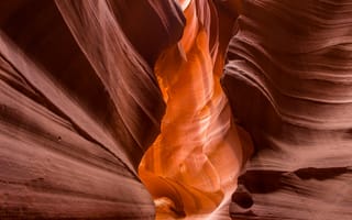 Картинка каньон, Аризона, америка, каньон антилопы, США, стенка