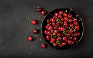 Обои berries, fresh, cherry, черешня, ягоды