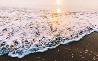 Картинка песок, море, пляж, лето, sea, beach, summer, волны