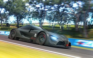 Картинка Toyota FT-1, car, Gran Turismo, в движении, render, Concept, race
