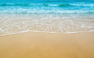 Картинка песок, море, sea, wave, beach, sand, лето, пляж, summer, волны