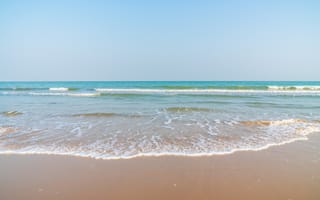 Картинка песок, море, sea, пляж, beach, summer, sand, лето, wave, волны