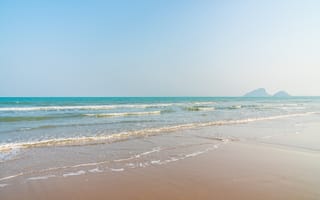 Картинка песок, море, волны, лето, sea, пляж, beach, sand, wave