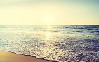 Картинка песок, море, sand, seascape, лето, summer, волны, sea, wave, пляж, beach