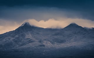 Картинка Cloud Topped Cuillins, Остров Скай, Scotland, Isle of Skye, Шотландия