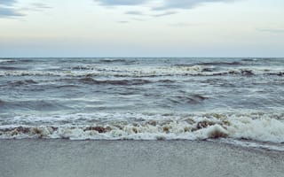 Картинка песок, море, лето, seascape, пляж, summer, sea, волны, wave, sand, beach
