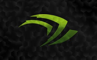 Картинка nVidia, зеленый, черный, Logo