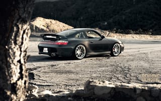 Картинка Carrera, черный, Porsche, 996, суперкар, горы