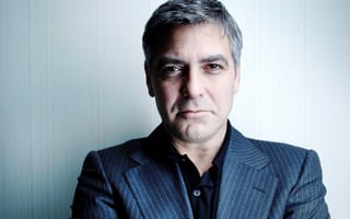 Картинка George Clooney, ухмылка, актер, режиссер, взгляд