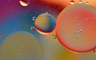 Картинка пузырьки, объем, вода, масло, воздух