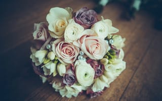 Картинка свадебный, розы, букет