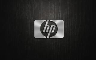 Картинка logo, HP, silver