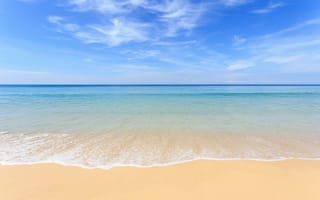 Картинка песок, blue, лето, волны, пляж, seascape, ocean, beach, sea, wave, summer, sand, море