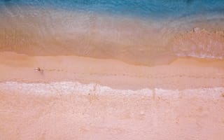 Картинка песок, море, берег
