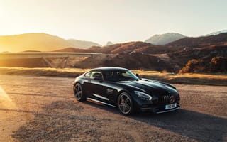 Картинка закат, 2018, AMG, GT C, Mercedes-Benz