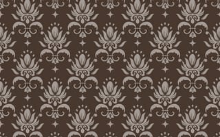Картинка ретро, винтаж, орнамент, ornament, коричневый, бежевый, style