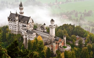 Картинка castle, старинный, Бавария, замок, Нойшванштайн, Германия
