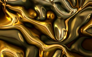 Картинка линии, металл, разводы, золото, абстракция, золотой, позолота, структура