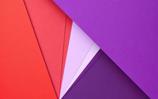 Картинка Android 5.0, Triangles, Lollipop, Design, Material, Circles, Red, Angles, Lilac, Lines