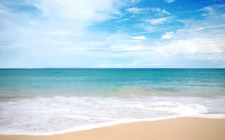 Картинка песок, море, sea, лето, пляж, волны, summer, beach