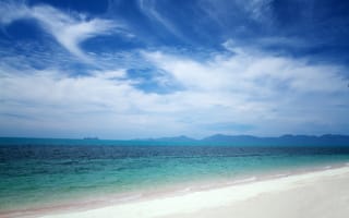Обои песок, море, sand, blue, пляж, wave, summer, beach, лето, sea, волны, seascape