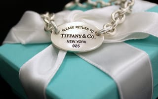 Обои Tiffany, коробочка, лента