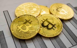 Обои размытие, биткоин, bitcoin, чертёж, монеты, лого