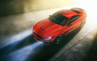 Картинка Mustang, Ford, RED, Light