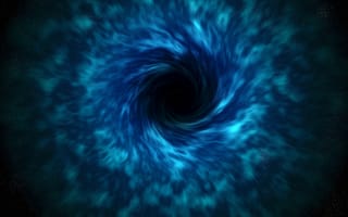 Картинка black hole, sci fi, blue