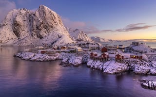 Картинка зима, небо, скалы, природа, горы, облака, снег, пейзаж