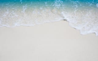 Картинка песок, beach, blue, волны, wave, summer, пляж, seascape, море, лето, sea, sand