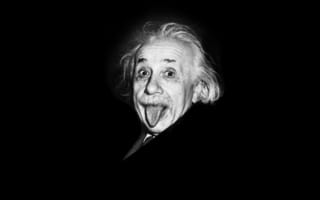 Обои Albert Einstein, Альберт Эйнштейн, теоретик, учёный, язык, лицо, физик