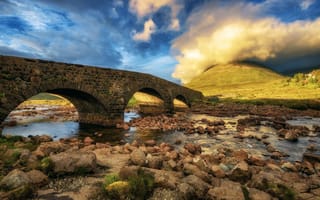 Картинка мост, Isle of Skye, Scotland, Слигчейн, Шотландия