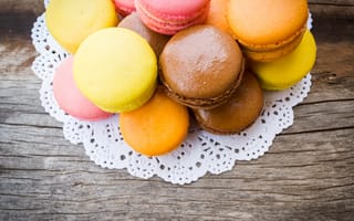 Картинка пирожные, dessert, pink, french, сладкое, bright, десерт, macaron