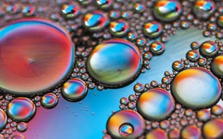 Картинка пузырьки, объем, воздух, жидкость, цвет