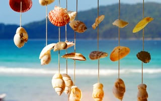 Картинка песок, море, пляж, ракушки, лето, sand, sea, beach, берег, волны, summer, marine, seashells