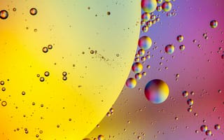 Картинка масло, вода, объем, шарик, жидкость, цвет, воздух, пузырьки