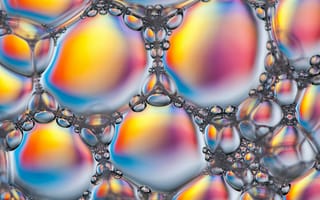 Картинка пузырьки, пена, блеск, цвет, объем, жидкость