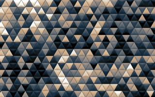Картинка Треугольники, мозаика, объем, разноцветный, текстура, абстракции