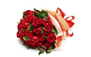 Картинка цветы, розы, romantic, букет, красные, bud, roses, бутоны, flowers, red