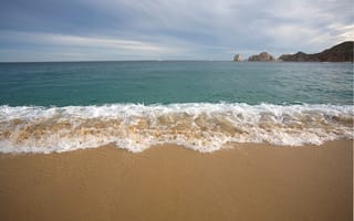 Картинка песок, море, blue, sea, пляж, wave, волны, summer, sand, лето, берег, seascape, beach