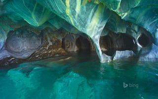 Картинка General Carrera Lake, Анды, мраморные пещеры, Патагония, Чили